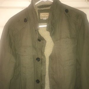 green fur winter jacket